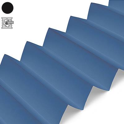Dachfensterplissee Blau | verdunkelnd perlmutt