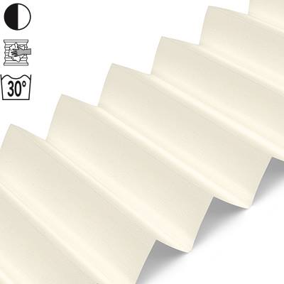 Dachfensterplissee Creme nach Maß | verspannt blickdicht perlmutt B0116