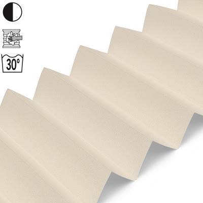 Dachfensterplissee Beige | blickdicht